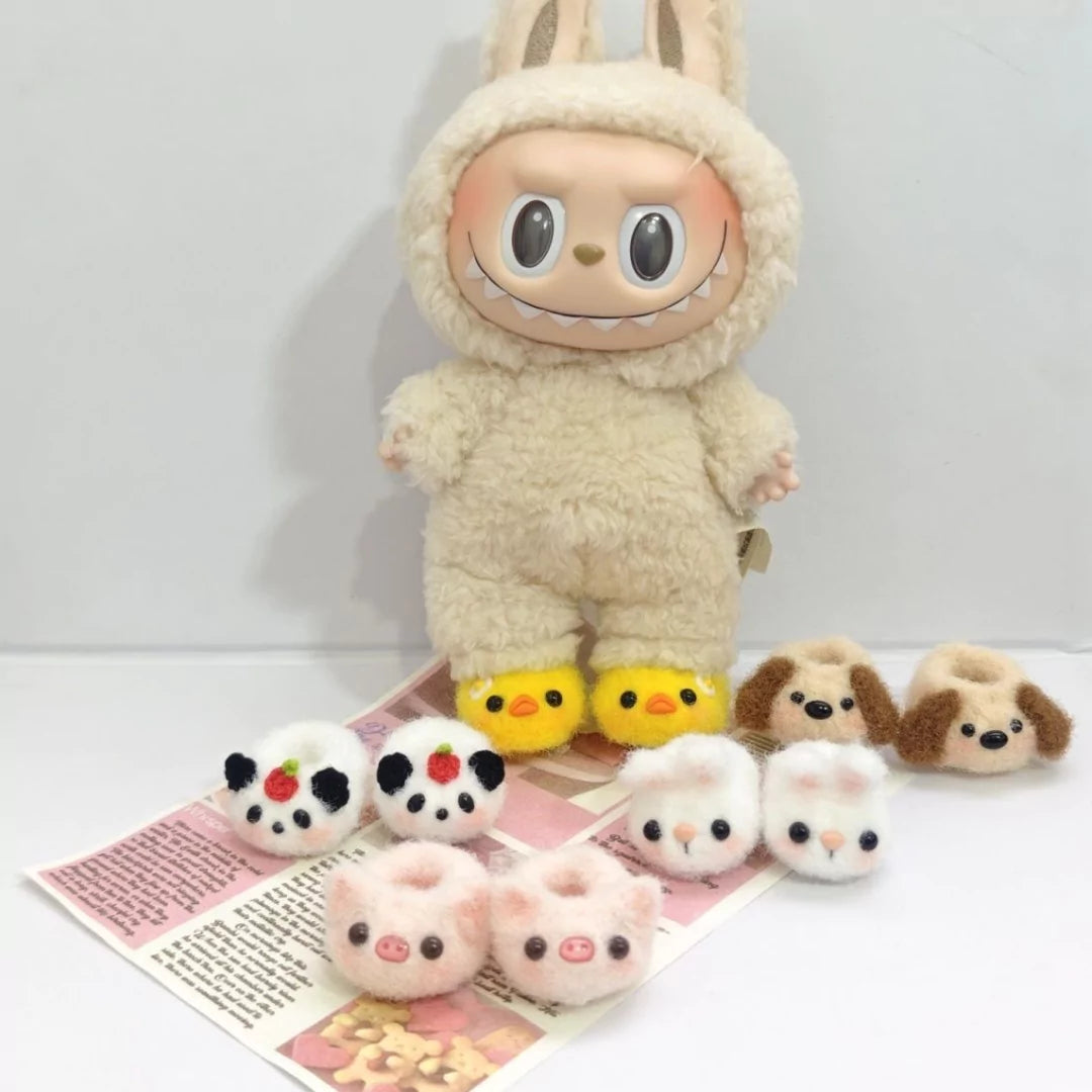 Handmade Animal Slippers for dolls
