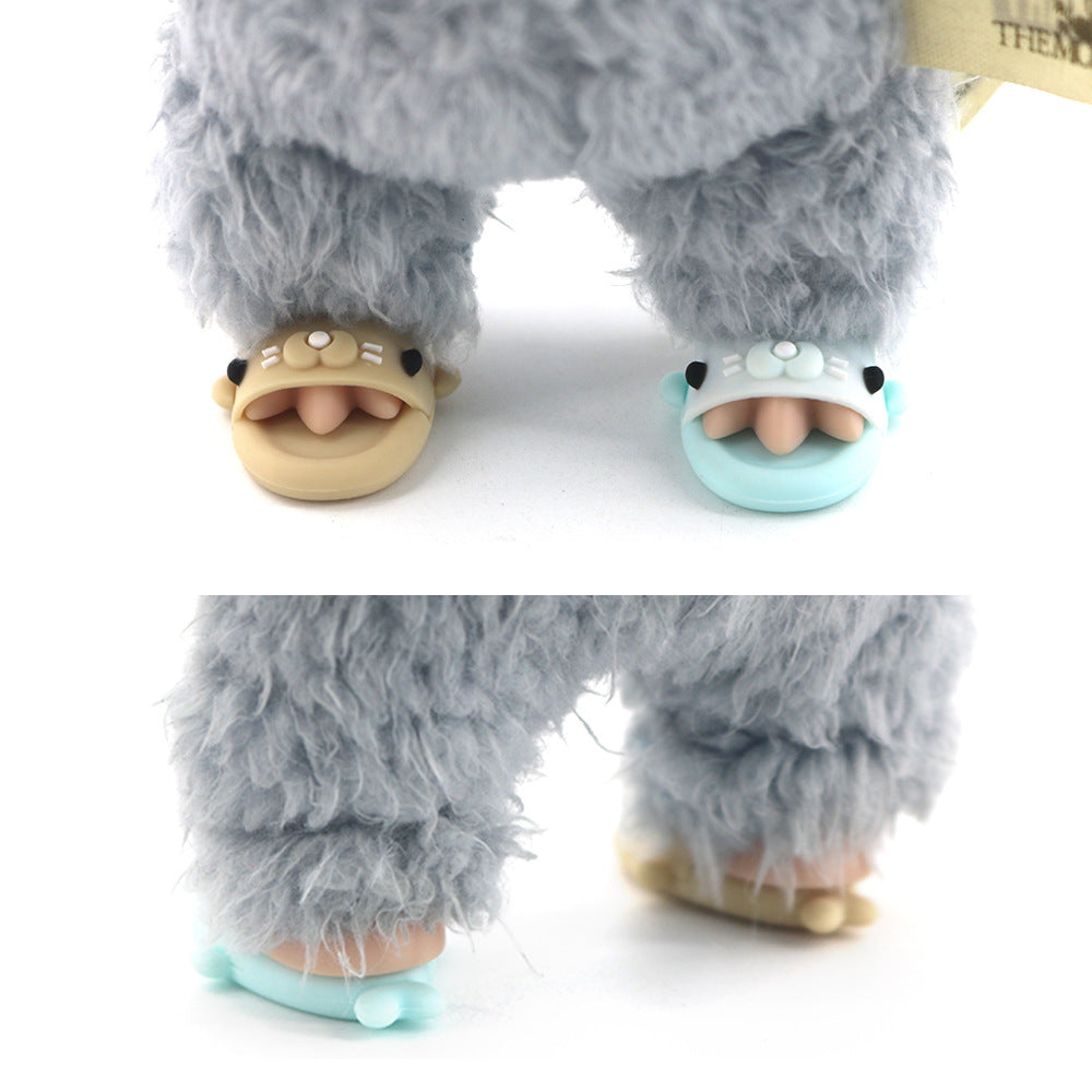 Pantuflas de tiburón Labubu