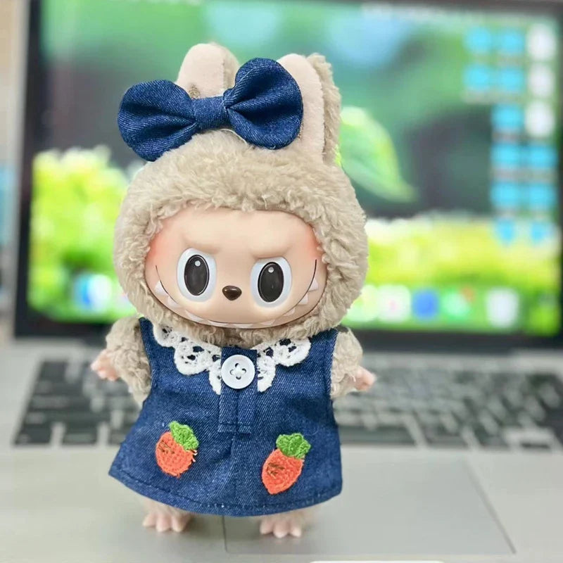 Traje de zanahoria Labubu