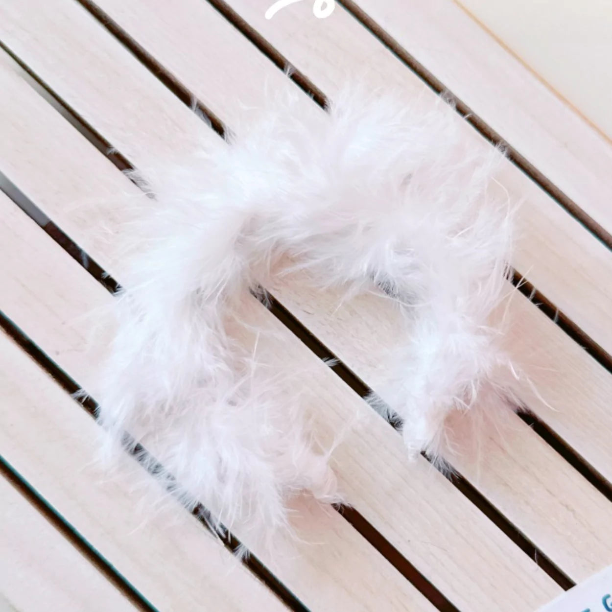 Fluffy Feather Headband on 17cm plush doll: one fluffy white feather headband, layering with elegant dresses and formal ou...