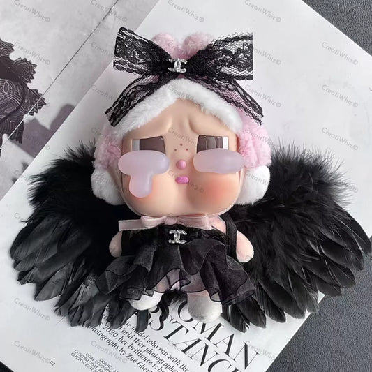 Handmade Designer-Style Black Angel Outfit