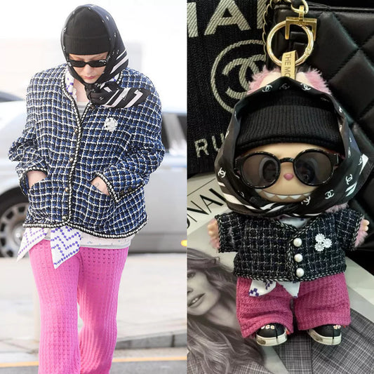 Handmade Celebrity-Inspired Tweed Jacket Outfit