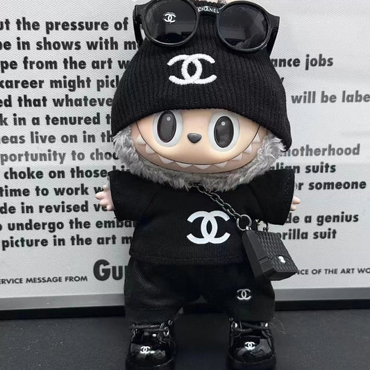 Handmade Luxury-Inspired All-Black Luxe Outfit