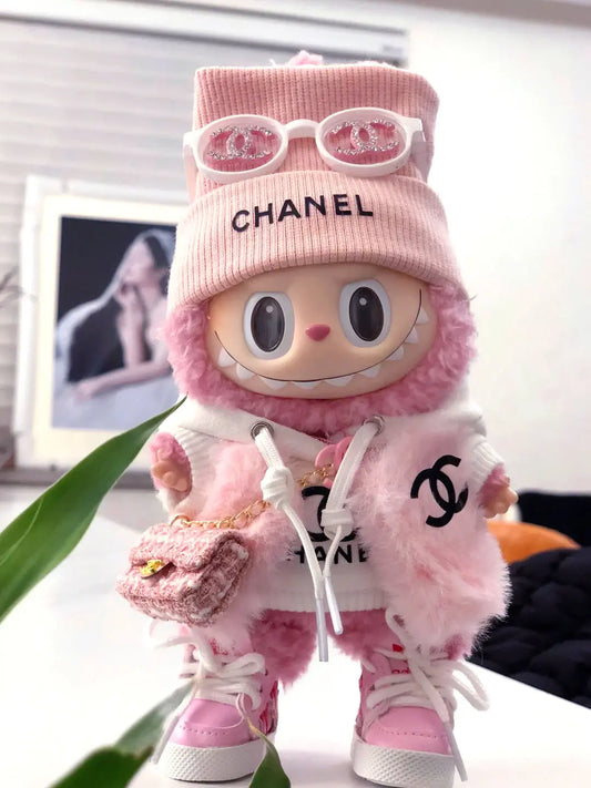Handmade Luxury-Inspired Labubu Outfit