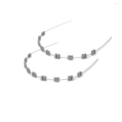 Handmade mini steel teeth braces for Labubu doll - colorful beaded wire accessory