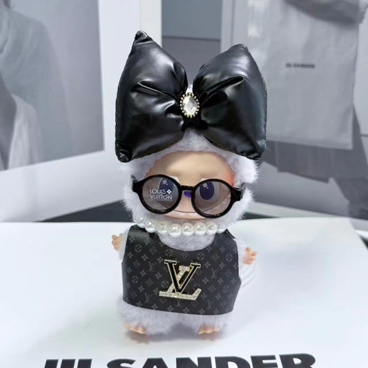 Handmade Luxury-Inspired Big Black Bow Outfit