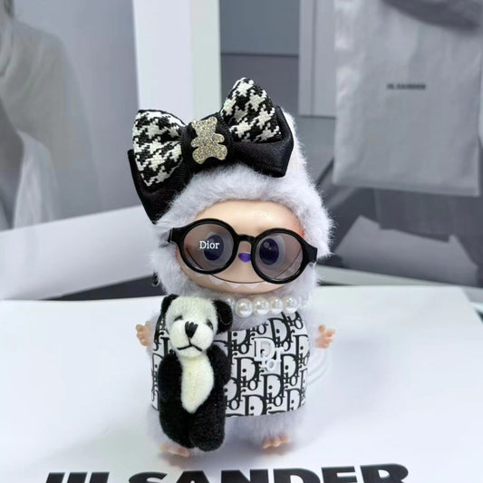 Handmade Luxury- Inspired Patterned Bow Outfit