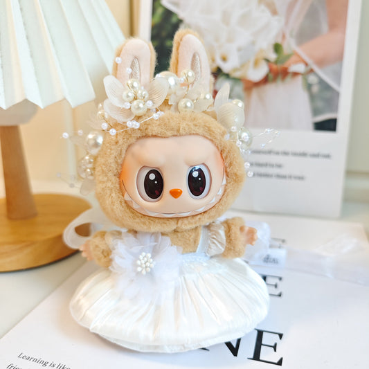 Wedding dresses outfits for Labubu