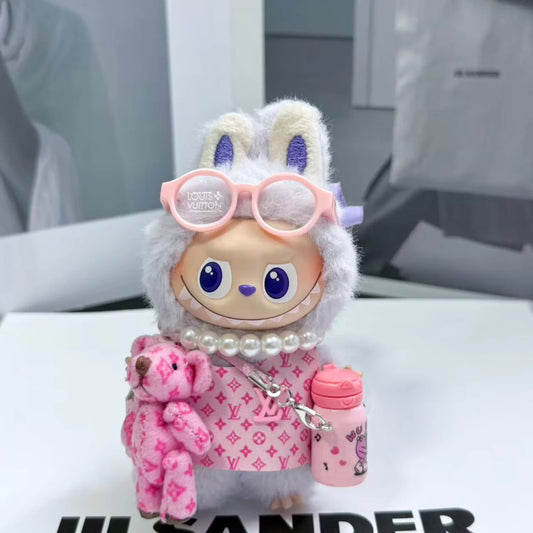 Handmade Luxury-Inspired Pink Doll Outfit