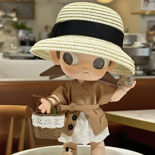 Handmade Luxury-Inspired Beige Jacket Outfit