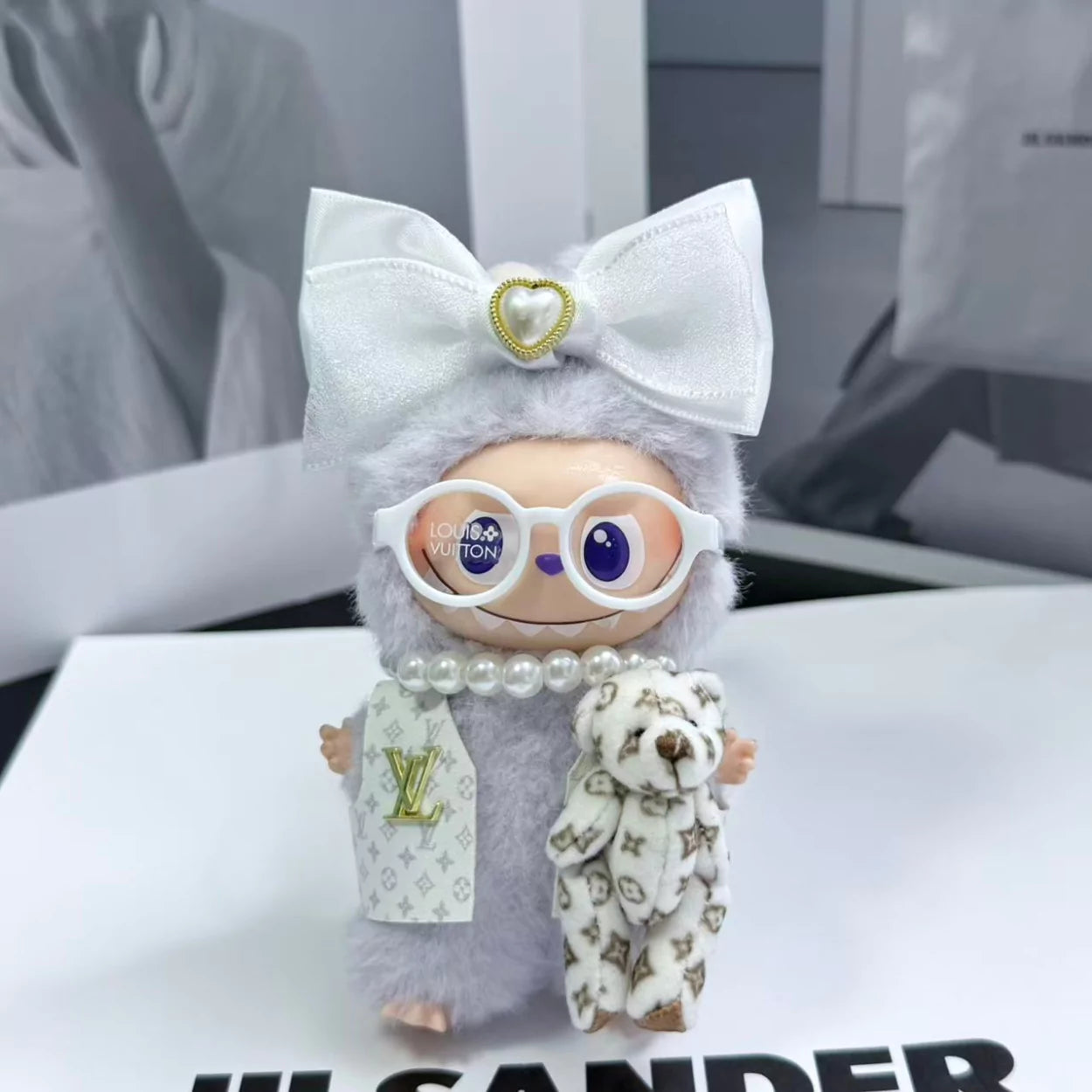 Handmade Luxury-Inspired White and Gold Outfit